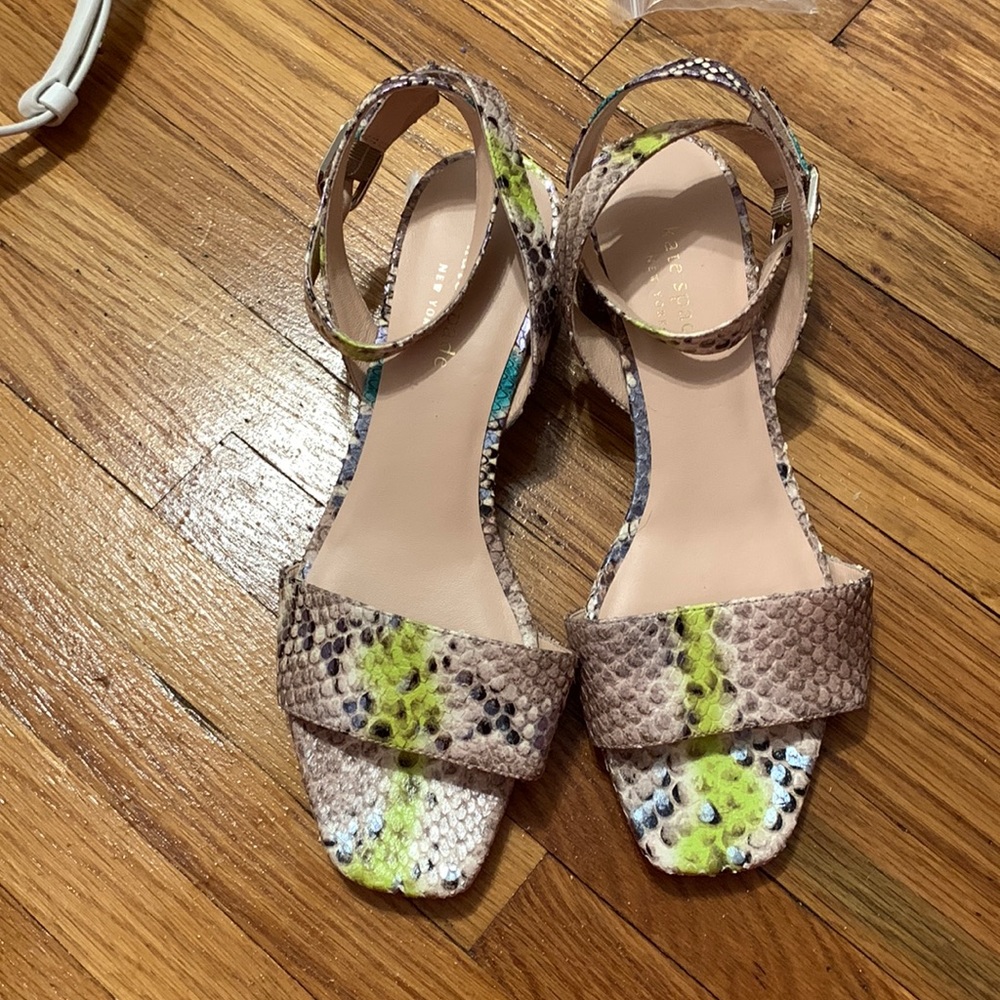 NWOT Kate spade multi snake heel sandal
